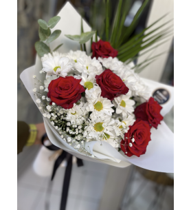 Vip orta boy papatya gül